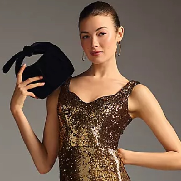 Anthropologie Dress The Population Sweetheart Sequin Dress - Picture 11 of 16